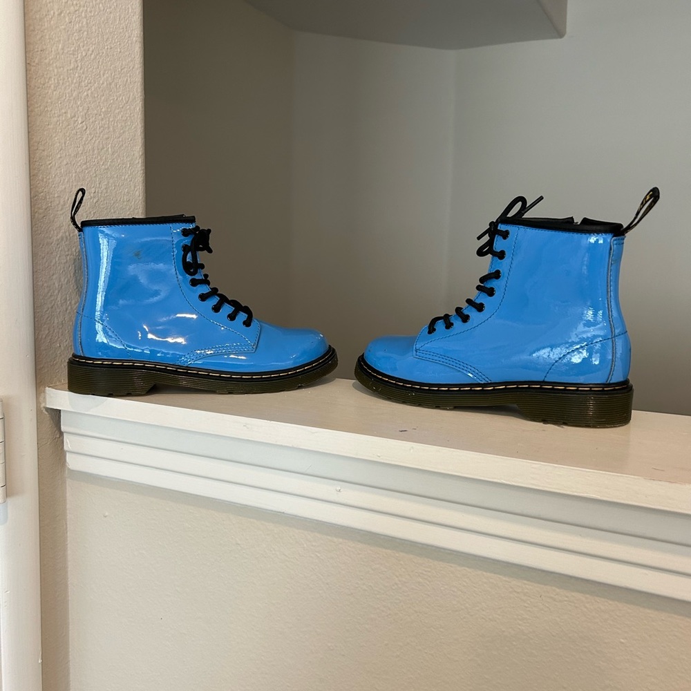 Dr. Martens Blue Combat Boots